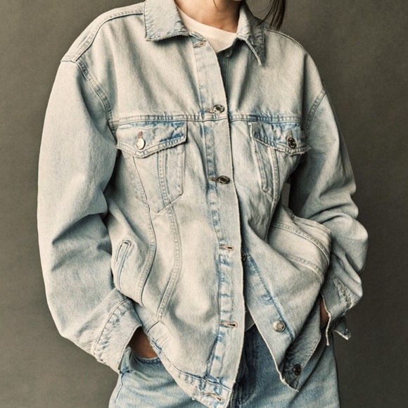 TRF denim oversize jacket - Picture 3 of 8